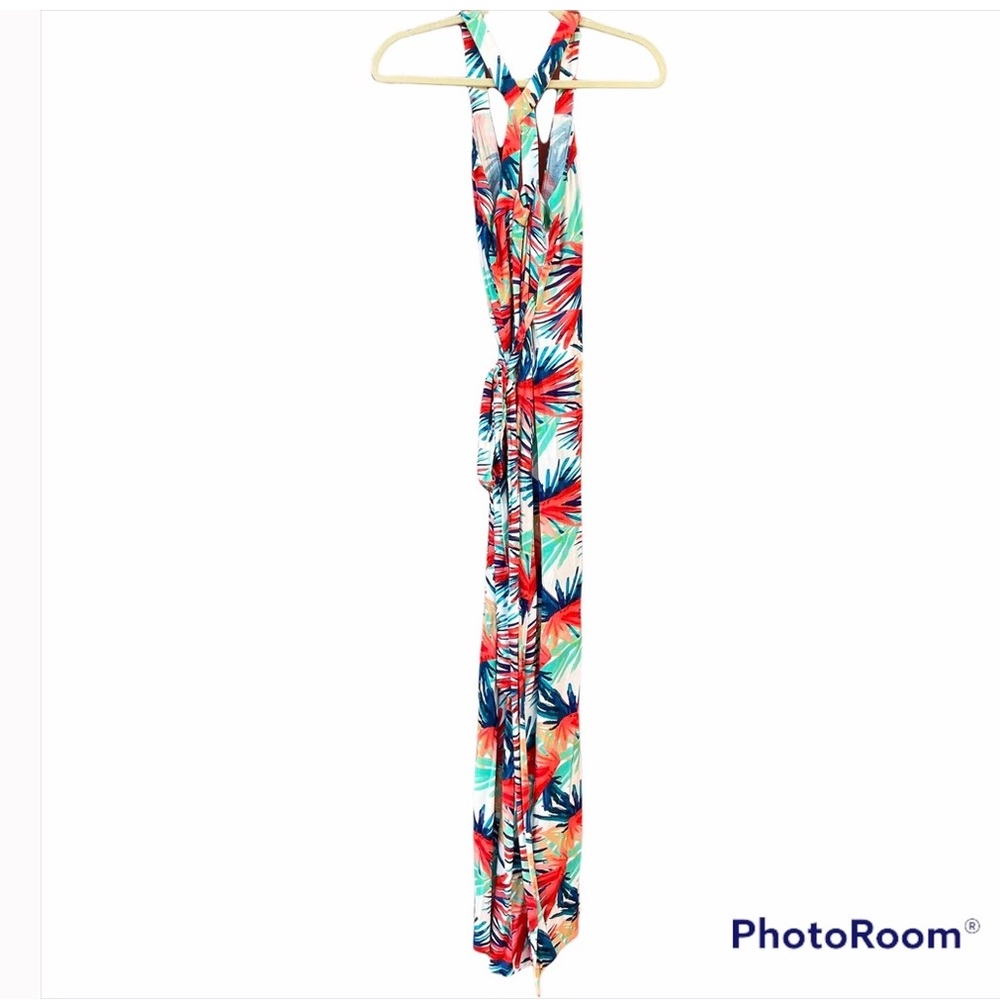 Karina Grimaldi Tropical Print Maxi wrap Dress - Picture 10 of 12
